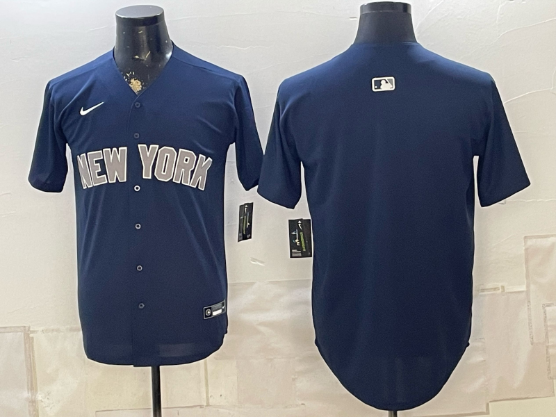 Men 2026 New York Yankees blank blue Nike MLB Jersey 0829125